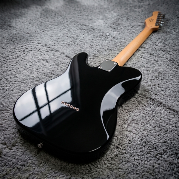 AMW SETL550 Guitarra Telecaster Clear Black Ponte Wilkinson by SQ Guitars