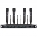 AMW AU7000 Microfone Sem Fio Profissional 4 Canais Digital UHF Multibanda