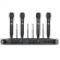 AMW AU7000 Microfone Sem Fio Profissional 4 Canais Digital UHF Multibanda