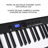 AMW PD1 Black Piano Digital Dobrável com 88 Teclas e Acessórios !