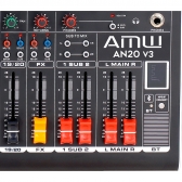 AMW AN20 v3 Mesa de Som 20 Canais com 4 saídas Auxiliares DSP 99 EFX BT Interface