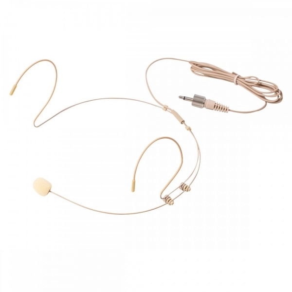AMW BU100 Auricular Sistema Transmissão sem fio UHF Digital Microfone Auricular Bege P2