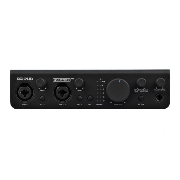 Midiplus Studio 2 Pro Black Interface de Áudio USB 2x2