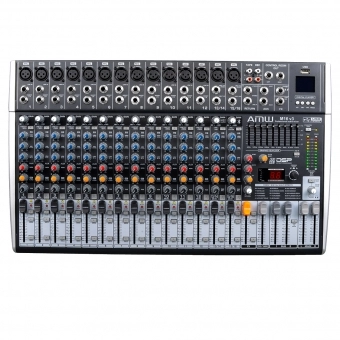AMW M16 Fx v3 Mesa de Som 16 Canais com EFX Player Sub Out e Interface !