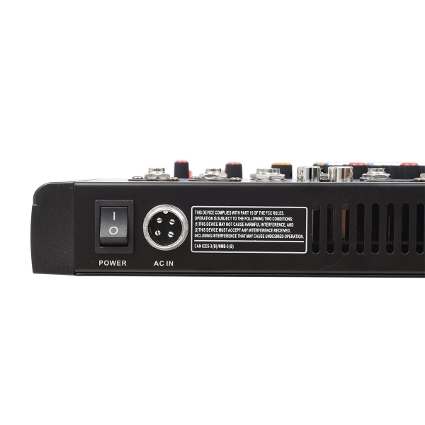 (USADO) AMW CX8 v3 Mesa de Som 8 canais USB BT EFX PFL Eq 3 Bandas
