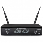 AMW BU200 Kit Microfone Sem Fio Duplo Lapela e Auricular UHF Digital 2B 2A 2L