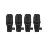 AMW D7 Kit de Microfones para Bateria com 7 Microfones + Acessórios + Estojo