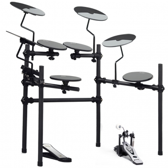 AMW ED1 Pro v2 Bateria Eletrônica 4 PADs 4 Pratos Rack Completo com 4 pés