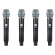 AMW AU3000 Microfone sem fio Rack UHF Fixo 4 Canais