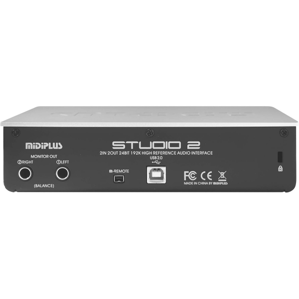 Midiplus Studio 2 Interface de Áudio USB 2x2