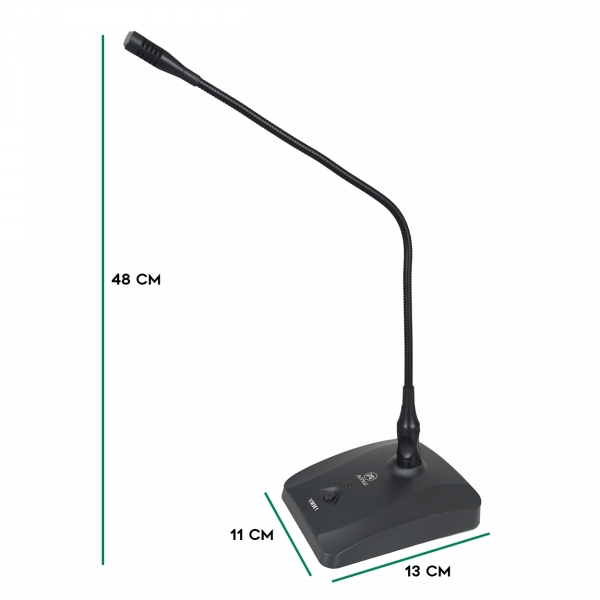 AMW VMM1 Microfone Gooseneck Pescoço de Ganço Condensador de Eletreto