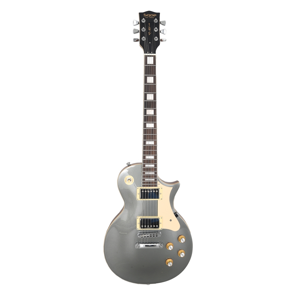AMW SELP110 Silver Guitarra Les Paul Mogno Alnico HH by SQ Guitars