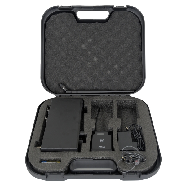 AMW PWM100 v2 Retorno de Palco sem fio UHF Digital In Ear + Estojo
