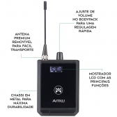 AMW PWM100 v2 Retorno de Palco sem fio UHF Digital In Ear + Estojo