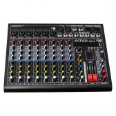 AMW MX10 v2 Mesa de Som 10 Canais 8 XLR Bluetooth EFX Bluetooth Interface USB