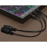 (USADO) AMW XPAD Pro Controlador Midi 16 PADs multi 4 Knobs OLED etc