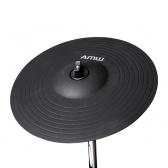 (USADO) AMW ED11 Pro Bateria Eletrônica All Mesh Dual Real Hi Hat Condução Tri zone Pratos Dual