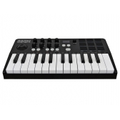 AMW Master 25 Black Teclado Controlador Midi 9 PADs 8 Knobs Visor OLED
