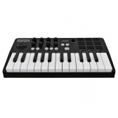 AMW Master 25 Black Teclado Controlador Midi 9 PADs 8 Knobs Visor OLED