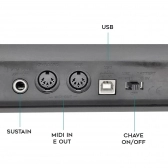 AMW P49 v2 Teclado Controlador MIDI USB 49 Teclas 8 Faders 8 Knobs
