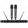 (USADO) AMW AU400 v2 Microfone sem fio Duplo de Mão Digital UHF Rack