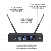 AMW PWM100 v2 Retorno de Palco sem fio UHF Digital In Ear + Estojo