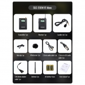Takstar SGC-200W Microfone sem fio para câmera Lapela + Auricular