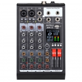 AMW SM4 v3 Mesa de Som 4 Canais com Efeitos DSP USB Interface