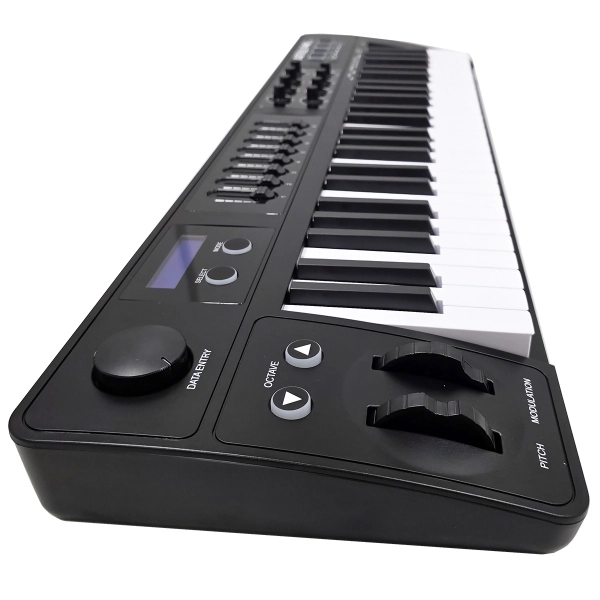 AMW P49 v2 Teclado Controlador MIDI USB 49 Teclas 8 Faders 8 Knobs