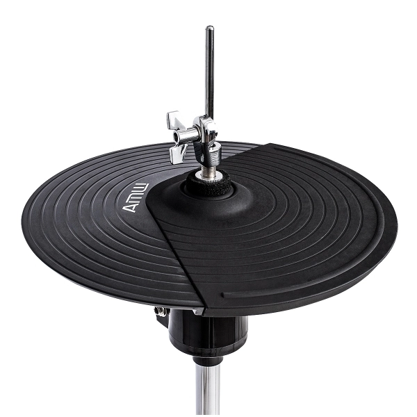 (USADO) AMW ED11 Pro Bateria Eletrônica All Mesh Dual Real Hi Hat Condução Tri zone Pratos Dual