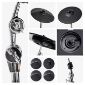 (USADO) AMW ED15 Pro Bateria Eletrônica All Mesh com Natural Touch e Real Hi Hat