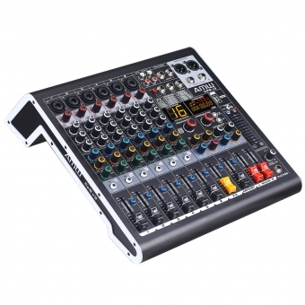 AMW CP6 v3 Mesa de Som 6 Canais Efeitos USB Interface Mp3 BT Eq