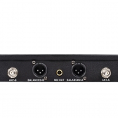 (USADO) AMW AU400 v2 Microfone sem fio Duplo de Mão Digital UHF Rack
