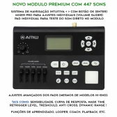 (USADO) AMW ED6X v4 Bateria Eletrônica Mesh Com Dual Zone + Extras
