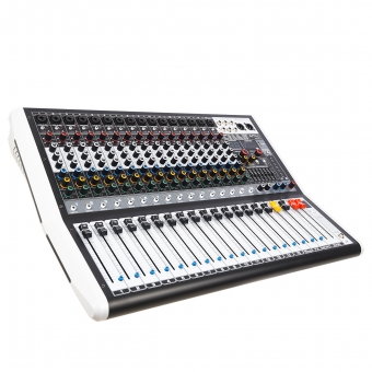 AMW AG16 v2 Mesa de Som 8 Canais 99 Efeitos DSP BT Interface USB e Faders de 100mm