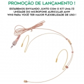 Relacart Cr2 ONE CLIP Microfone Sem Fio lapela Duplo Uhf Câmera Uwp ( CR + 2X CP )