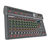 AMW EX12 Mesa de Som Profissional 12 Canais 99 EFX BT Interface USB