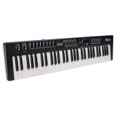 AMW P61X Teclado Black Controlador Midi USB com 61 Teclas PADs Faders e Knobs