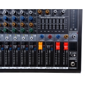 (USADO) Amw Pm12 v2 Fx Mesa De Som 12 Canais 99 Efx DSP Interface USB Eq BT