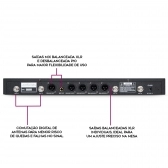 AMW AU6000 v2 Microfone sem fio Rack 4 canais Digital + Estojo