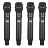 (USADO) AMW AU7000 Microfone Sem Fio Profissional 4 Canais Digital UHF Multibanda WR488Q