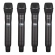 (USADO) AMW AU7000 Microfone Sem Fio Profissional 4 Canais Digital UHF Multibanda WR488Q