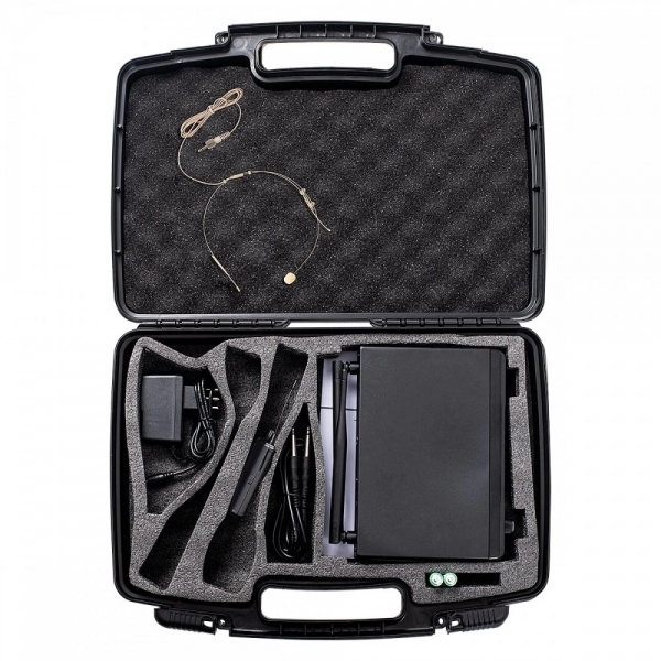 AMW BU50 Microfone Sem Fio Bodypack UHF Digital Auricular Bege 120 1B 1A