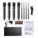 (USADO) AMW AU7000 Microfone Sem Fio Profissional 4 Canais Digital UHF Multibanda WR488Q