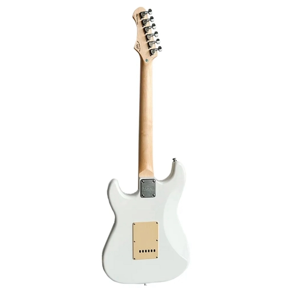 AMW SEST250 Clear White Guitarra Stratocaster HSS By SQOE