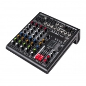 (USADO) AMW MX6 v2 Mesa de Som 6 Canais 4 XLR Bluetooth EFX Bluetooth Interface USB