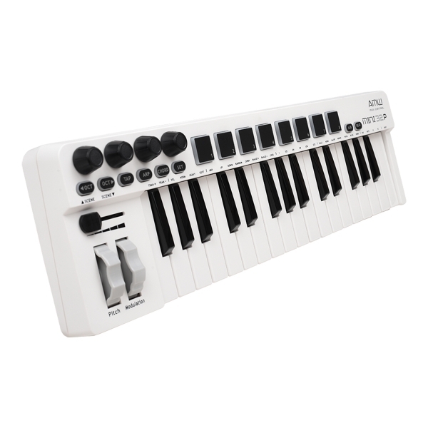 (USADO) AMW Mini 32 PAD White Teclado Controlador Midi