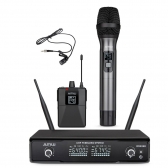AMW BM200 Microfone Sem Fio de Mão + Bodypack + Lapela 1M 1B 1L