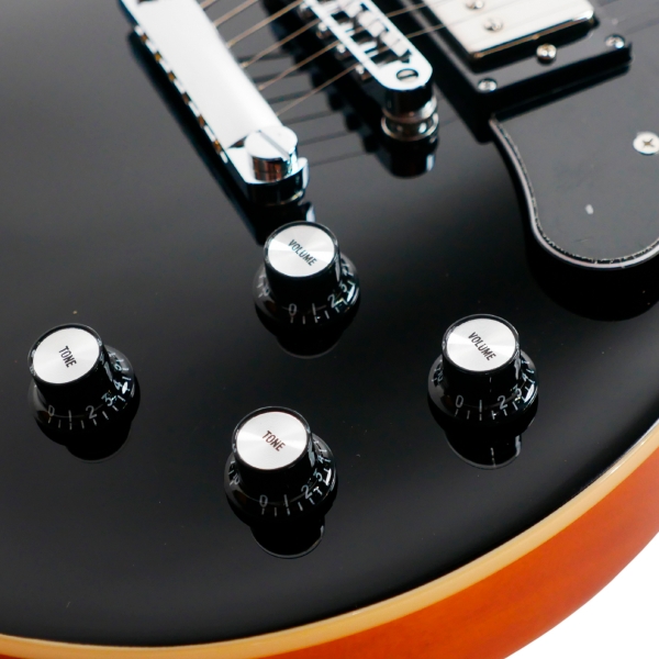 AMW SELP110 Black Guitarra Les Paul Mogno Alnico HH by SQ Guitars