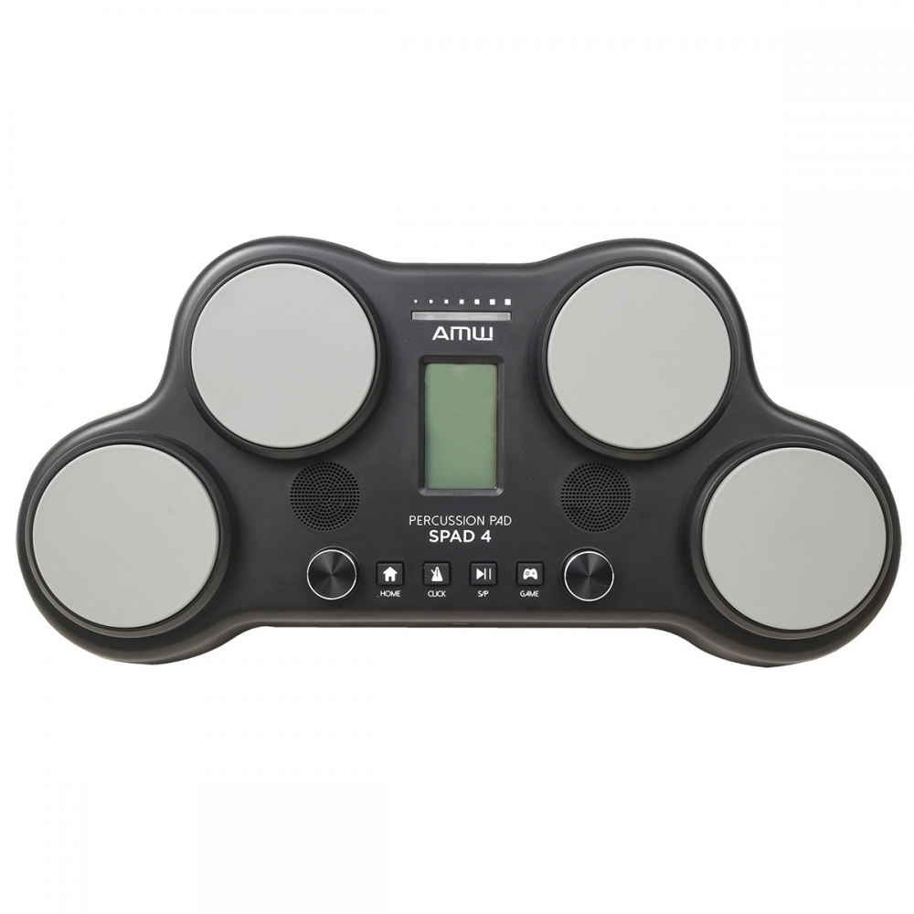 AMW SPAD4 Percussion Pad Bateria Eletrônica c/ pedal e baqueta